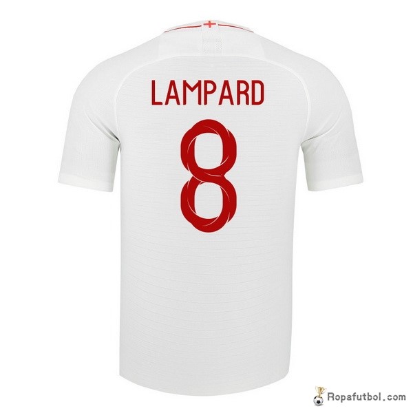 Camiseta Inglaterra Replica Primera Ropa Lampard 2018 Blanco